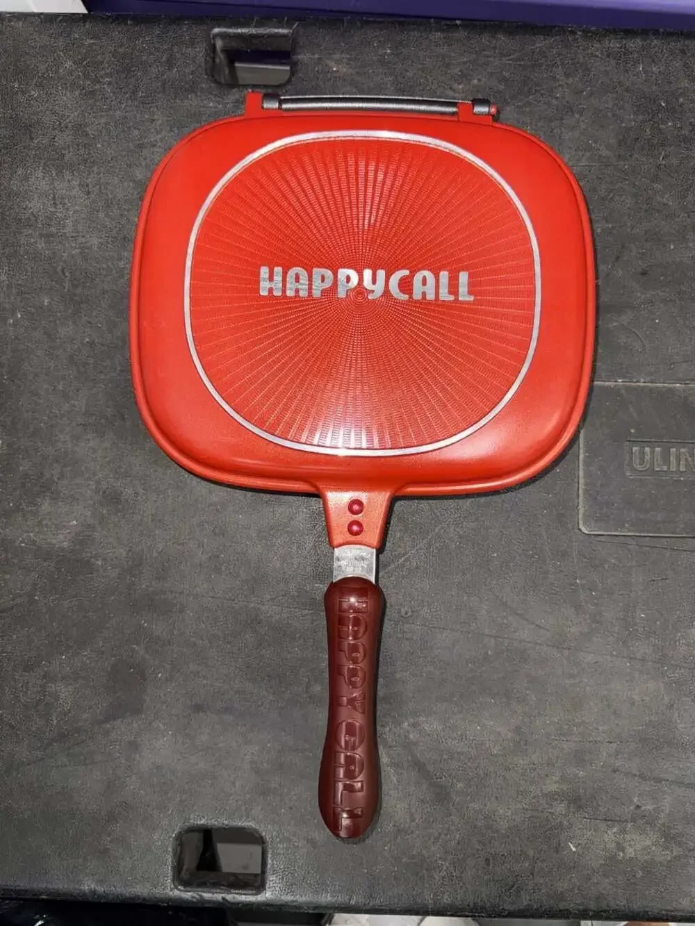 Happycall Double Sided Nonstick Frying Pan Grill Red Standard